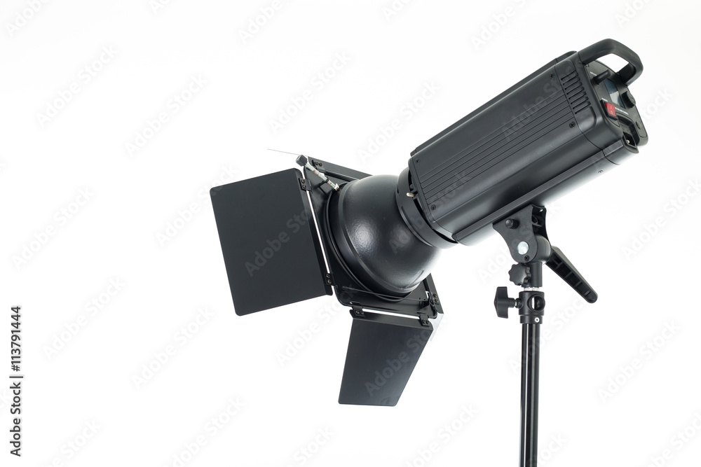 Studio light isolated with white background. Studio light isolated with white background.