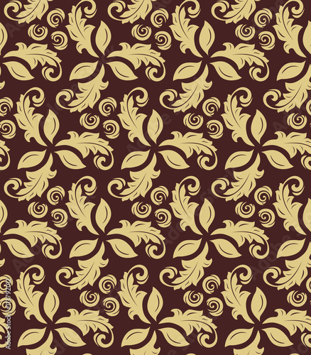 Floral Fine Seamless Vector Pattern