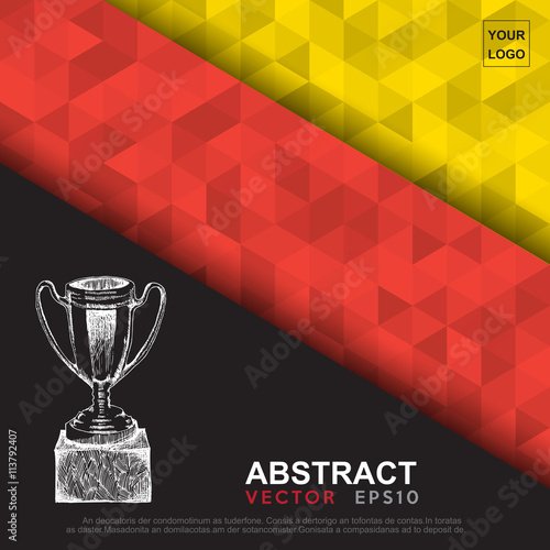 Abstract flag colour banner