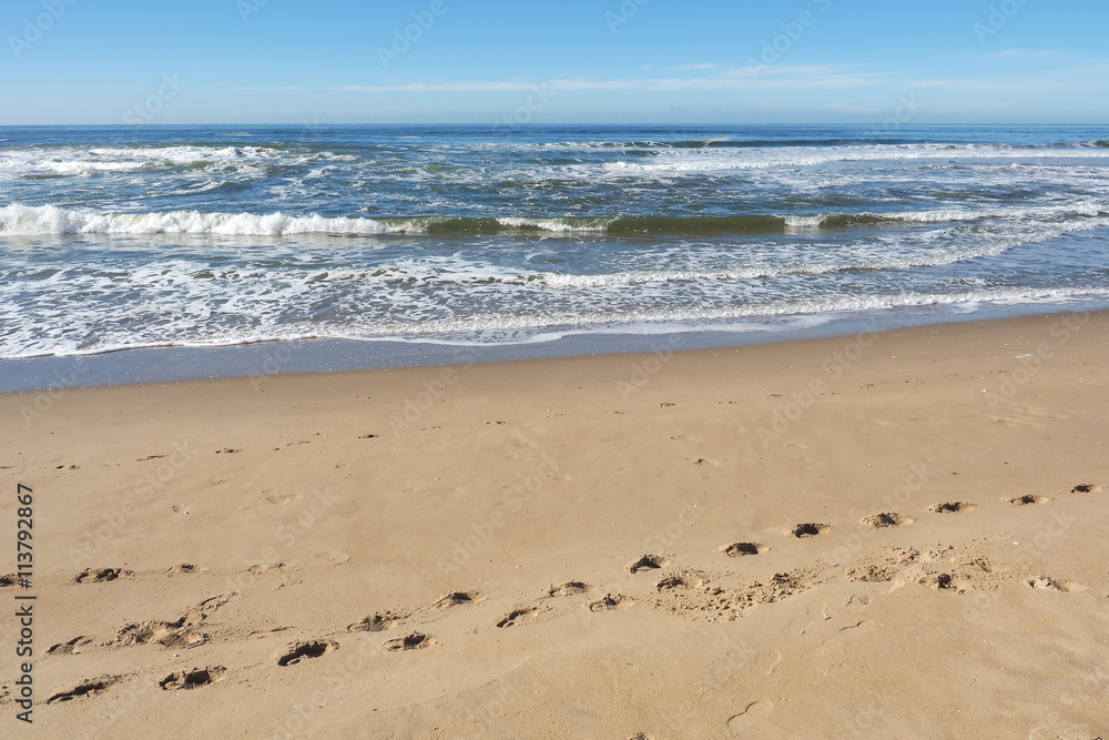 Footprints on the Beach