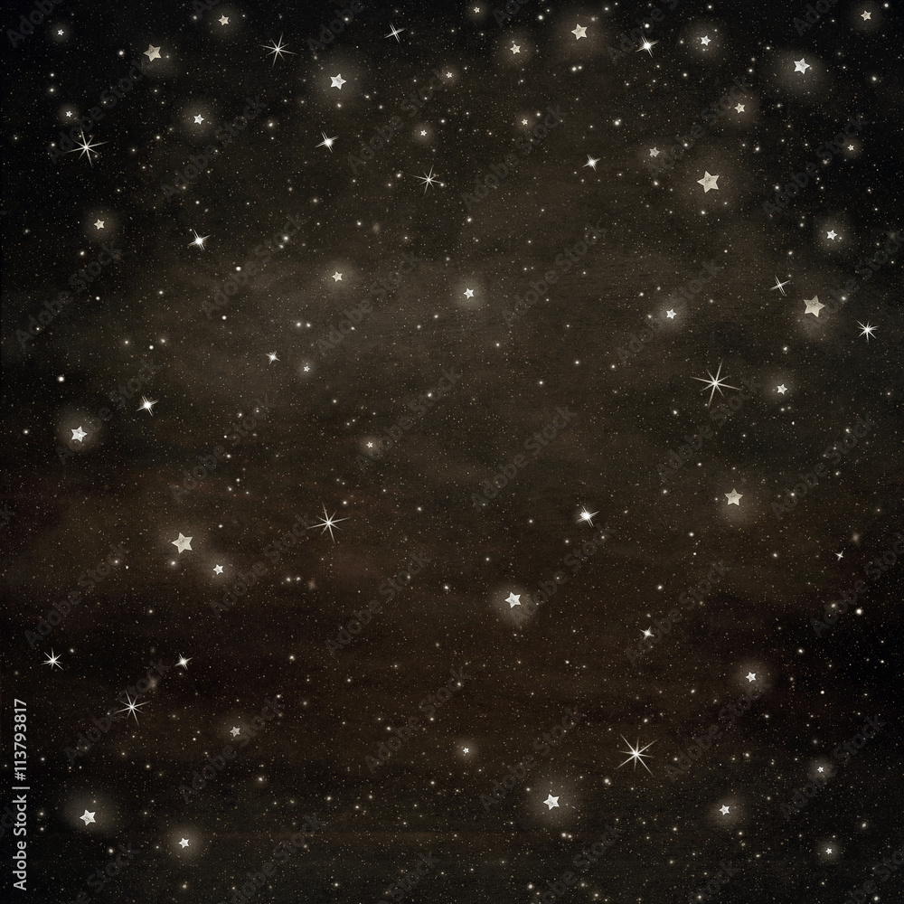 Fototapeta premium Stars at night sky ,background illustration art