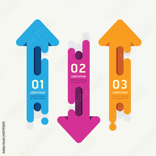 arrow vector banners  ribbon colorful tags style./ can be used f