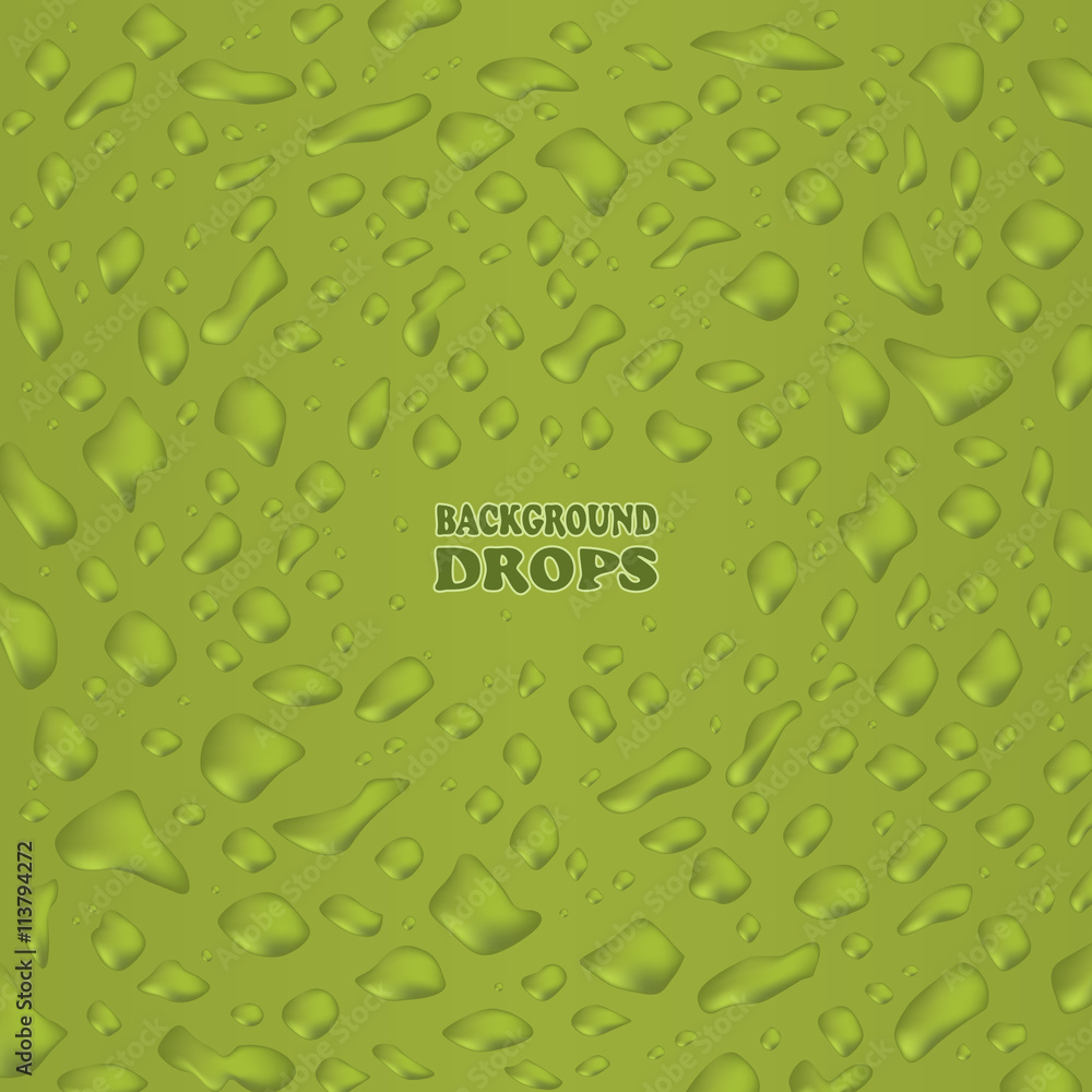 Vector olive background of drops