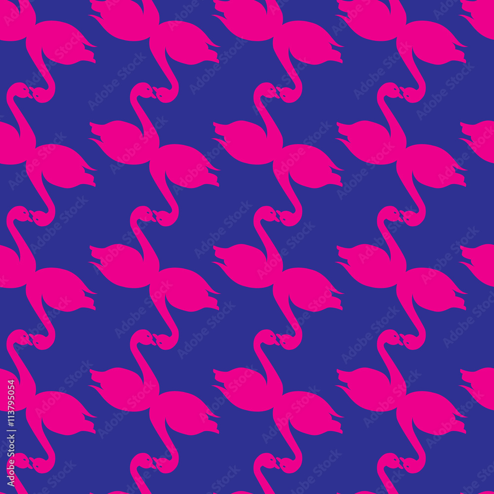 Swan colorfull bright seamless pattern Swan colorfull bright seamless pattern