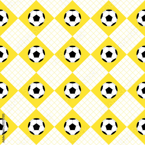 Football Ball Yellow White ...