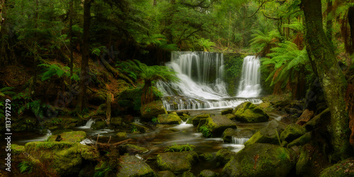 Tableau sur toile Horseshoe falls, Mt Field NP, Tasmania