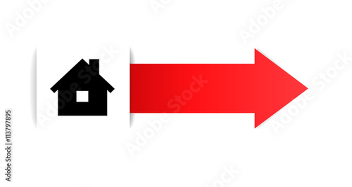 The tag with home icon