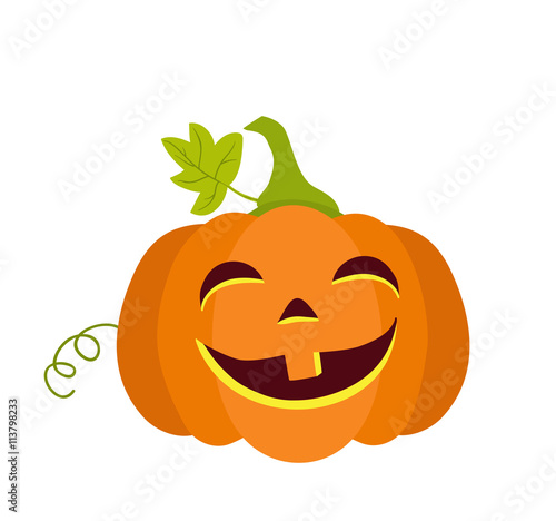 Halloween pumpkin isolated on white background