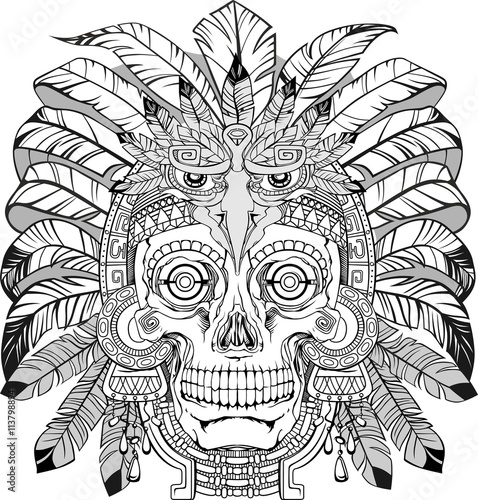 skull of native american