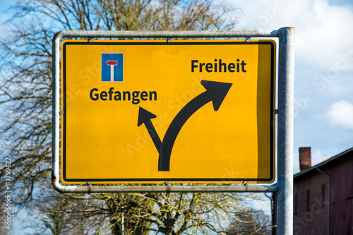 Schild 101 - Freiheit photo