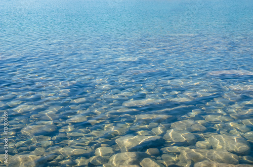 Clean and clear water in Lake Tekapo in New Zealand