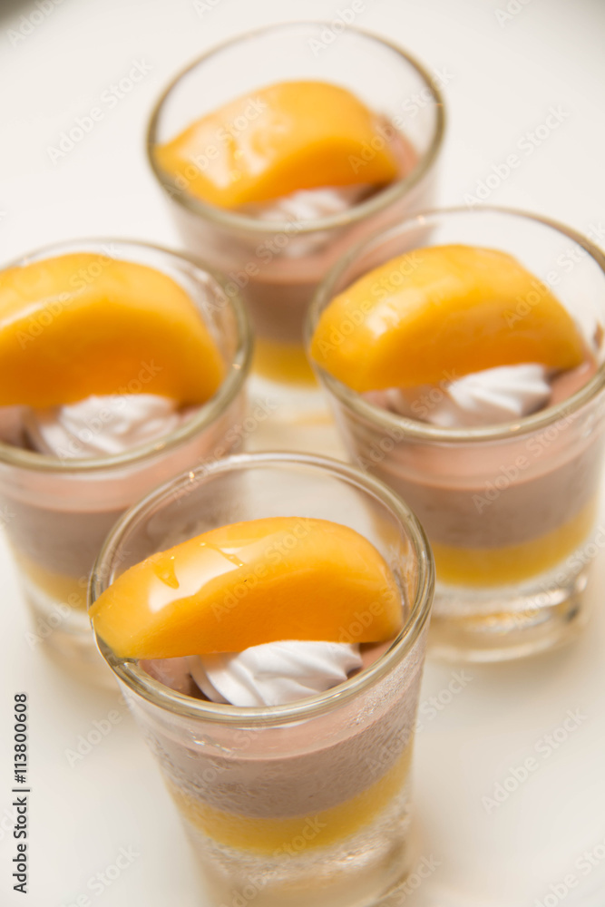 chocolate mousse in glass chocolate mousse in glass