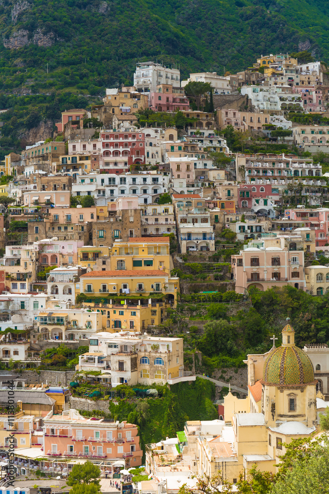 Beautiful town of Positano, Amalfi coast, Campania region, Italy