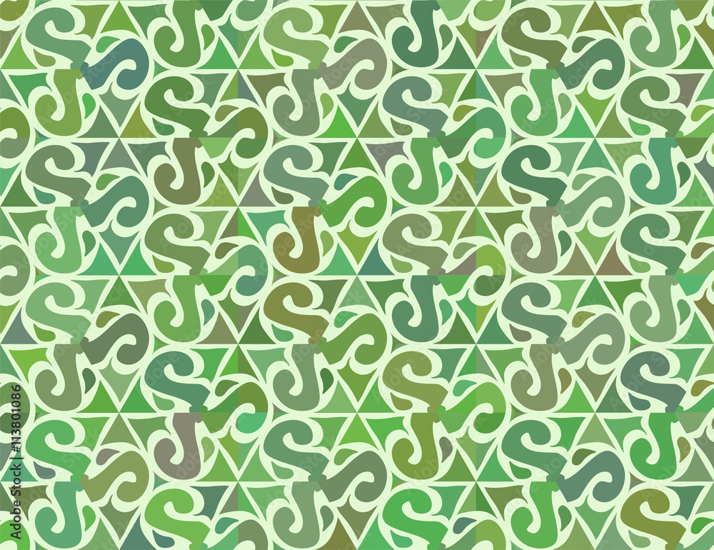 Seamless abstract floral interesting pattern