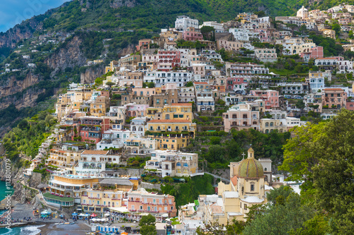 Beautiful town of Positano, Amalfi coast, Campania region, Italy © jsk12