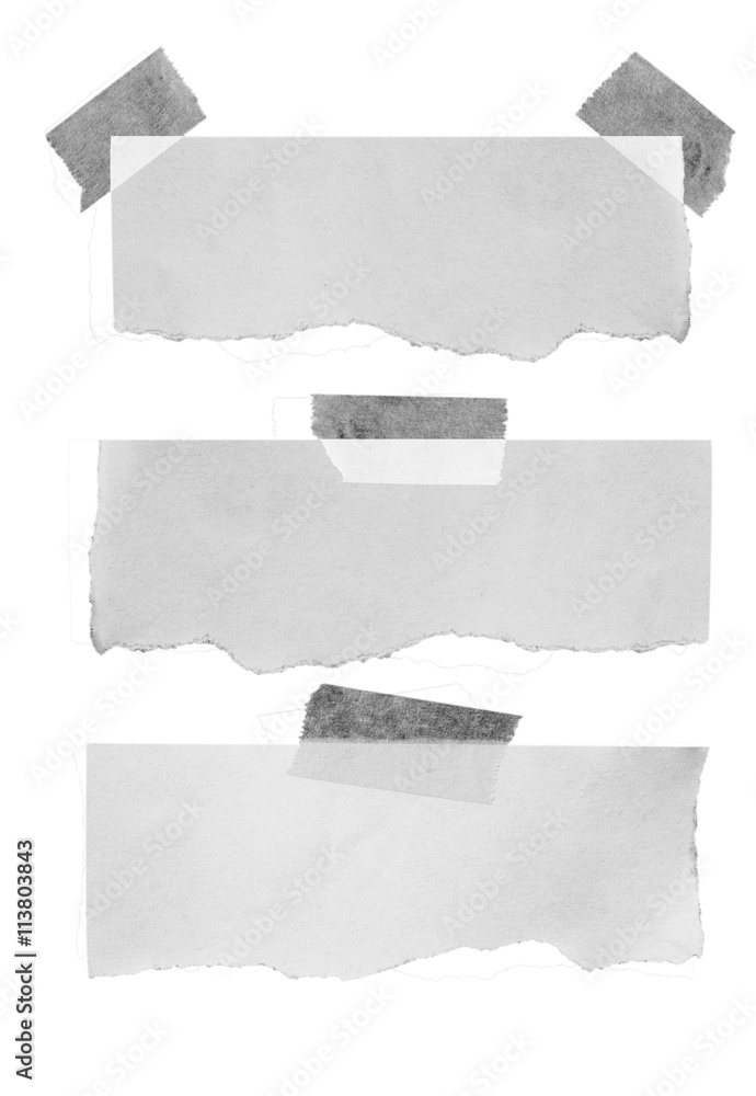white torn paper isolated over white background with clipping path. white torn paper isolated over white background with clipping path.