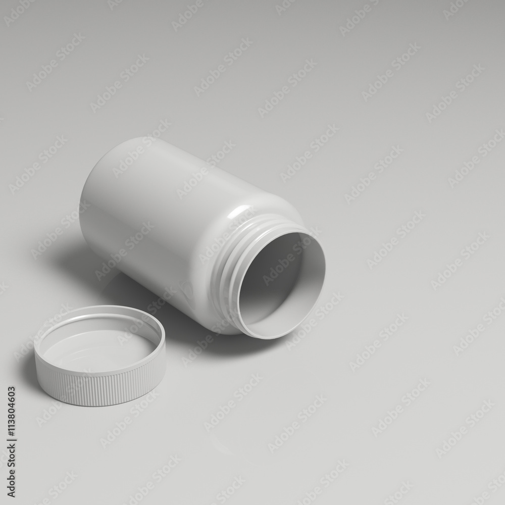 blank pills bottle lying down blank pills bottle lying down