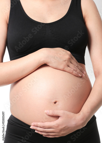 pregnant asian woman