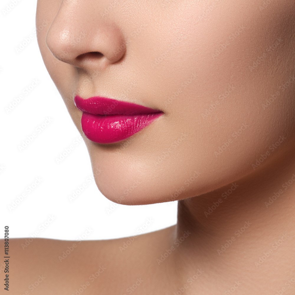 Sexy Lips. Beauty pink lips makeup detail. Beautiful make-up Sexy Lips. Beauty pink lips makeup detail. Beautiful make-up