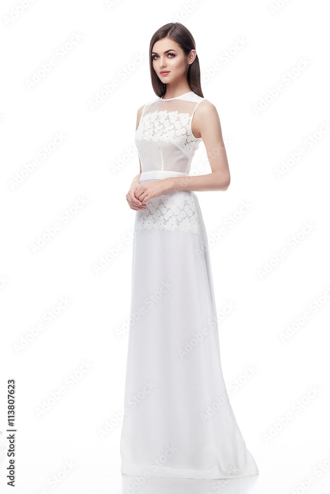 Beautiful sexy woman wear fashion wedding dress bride Beautiful sexy woman wear fashion wedding dress bride