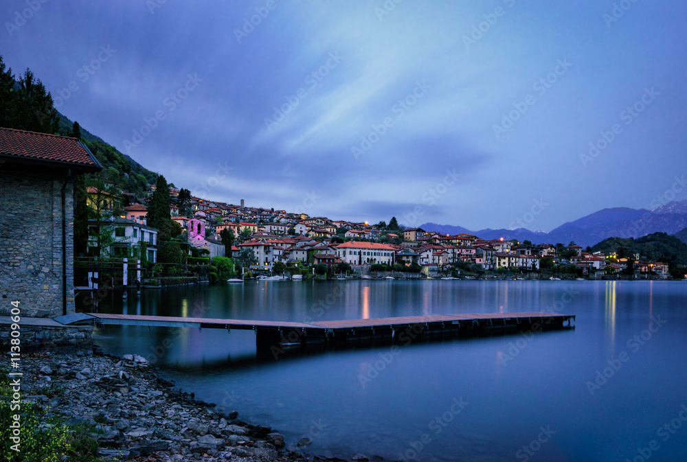 Lago di Como (Lake Como) Ossuccio at blue hour