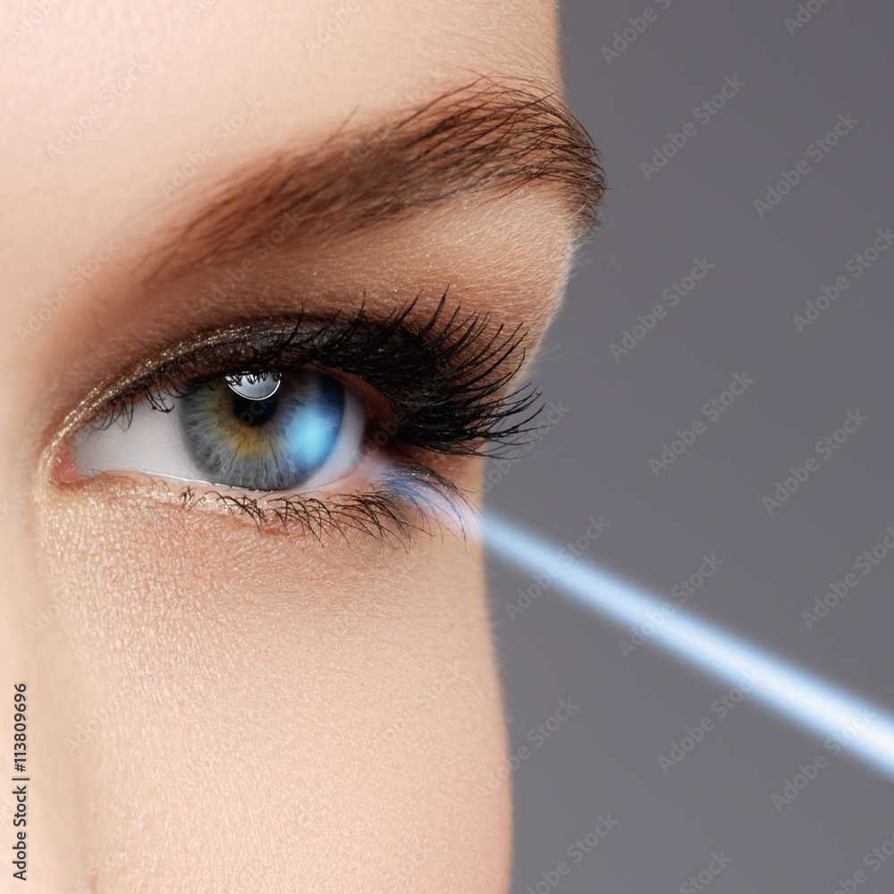 Laser vision correction. Woman's eye. Human eye Stock Photo Adobe Stock