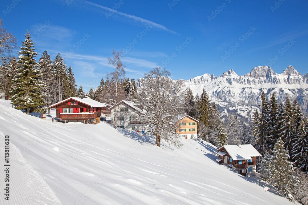 Fototapeta premium Winter in alps