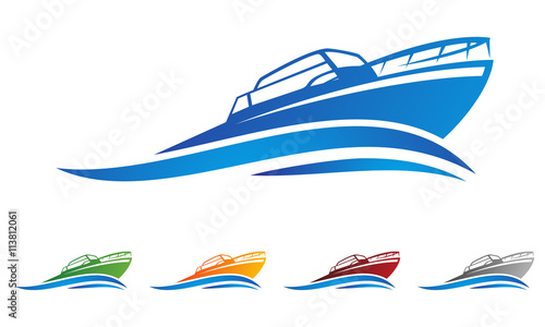 boat logo vector
