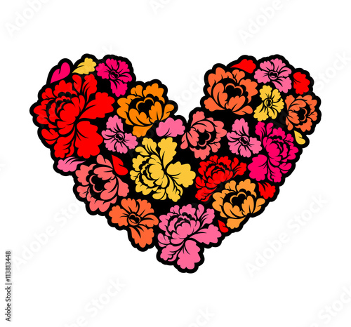 I love roses. Heart of flowers.