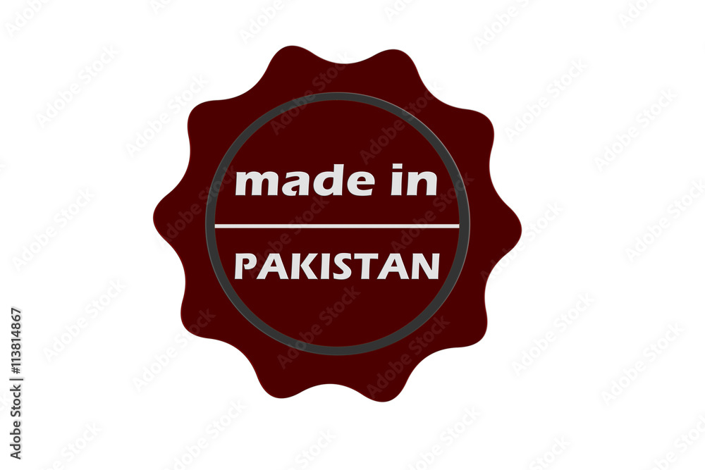 made in pakistan seal on white background.stamp.round. made in pakistan seal on white background.stamp.round.