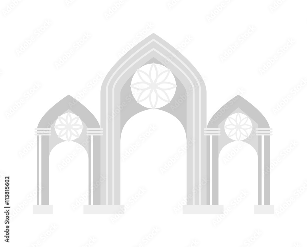 Fototapeta premium Arch vector icon isolated