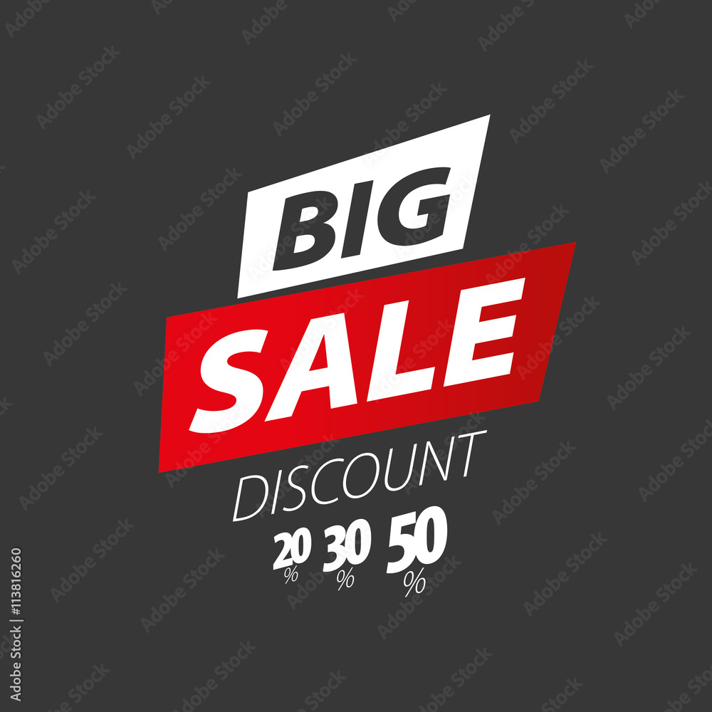 Fototapeta premium vector sign for discounts