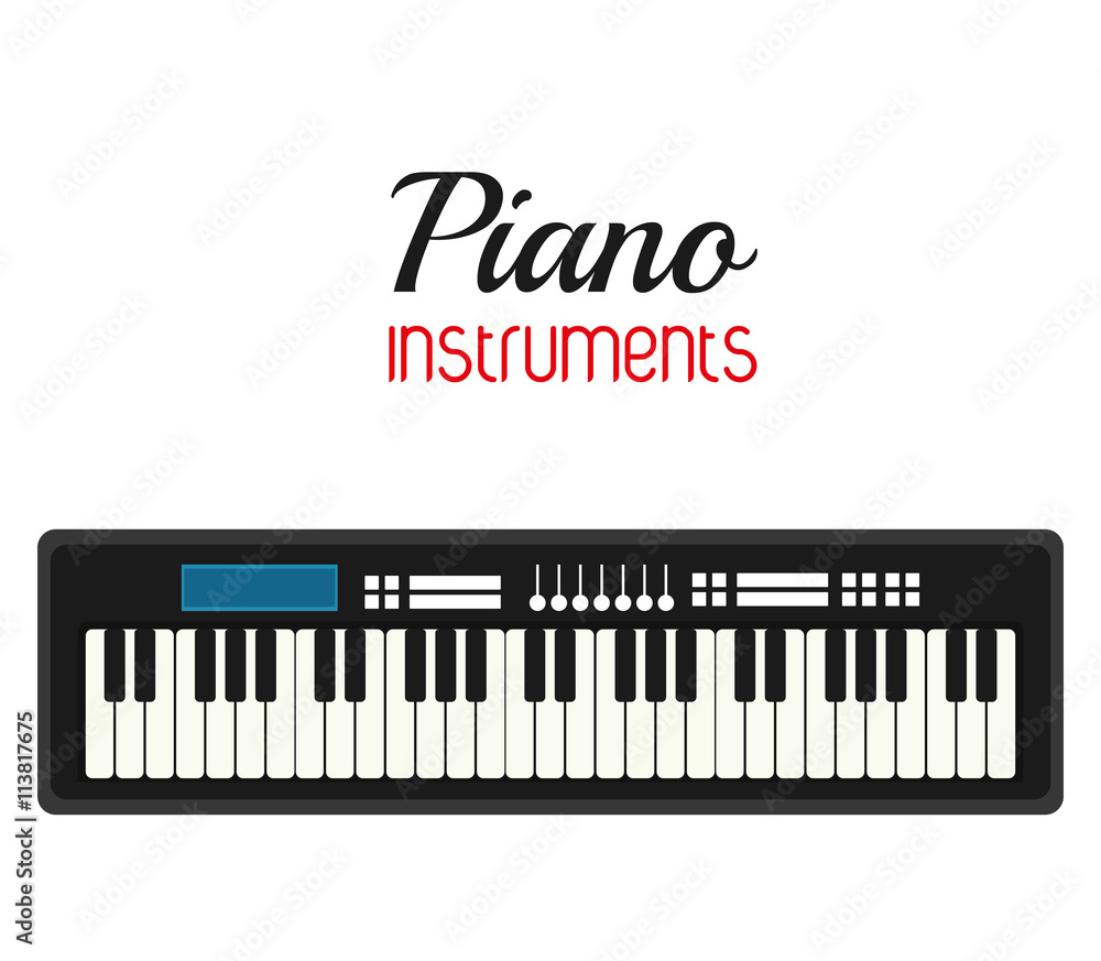 Fototapeta premium piano icon. Music instrument. vector graphic