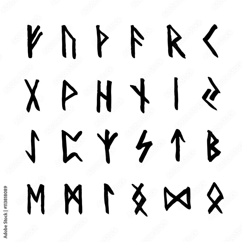 Old scandinavian runes set Old scandinavian runes set