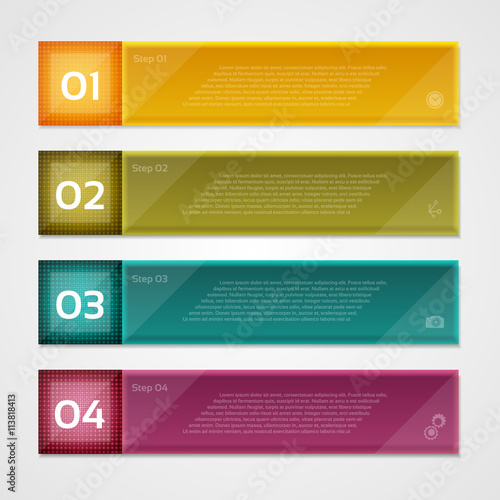 Modern infographics options banner. Vector illustration. can be used for workflow layout, diagram, number options, web design, prints.
