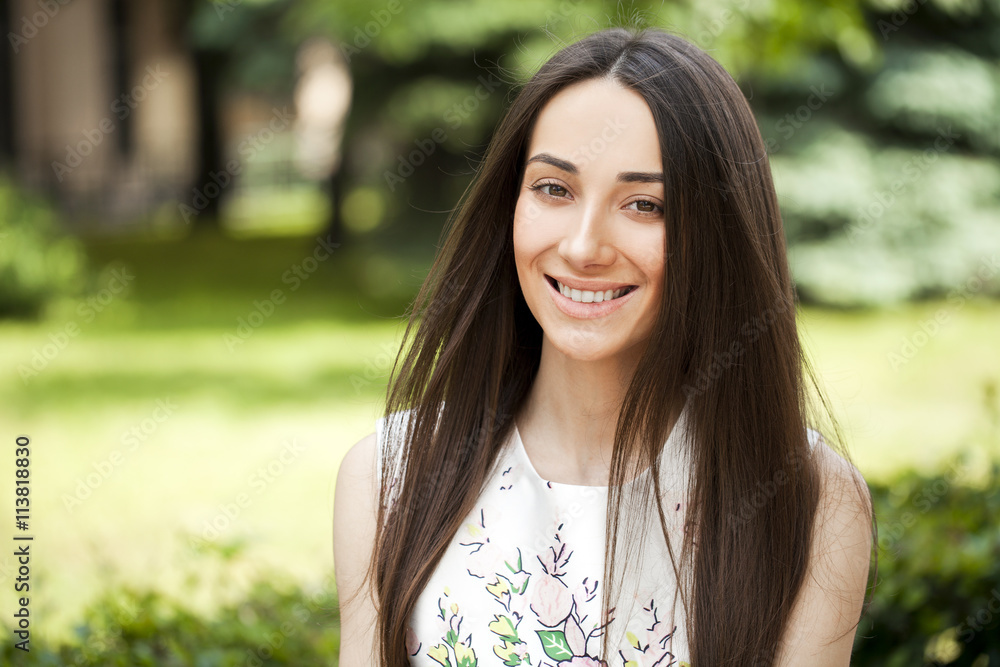 Portrait of beautiful young happy woman Portrait of beautiful young happy woman