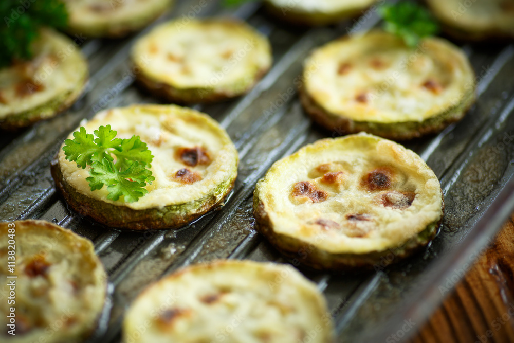 zucchini baked with sauce zucchini baked with sauce