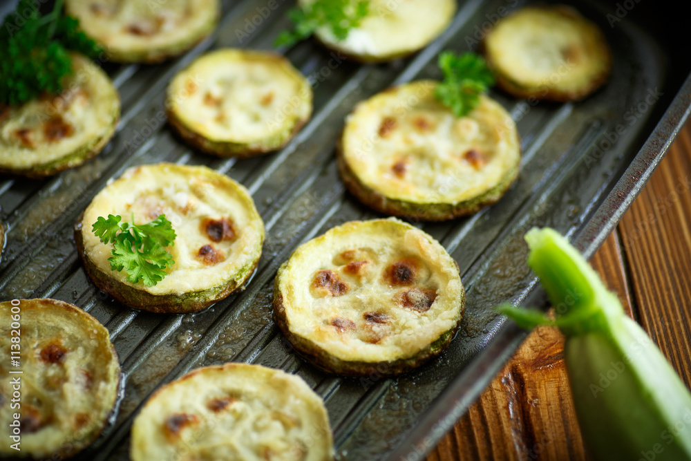 zucchini baked with sauce zucchini baked with sauce