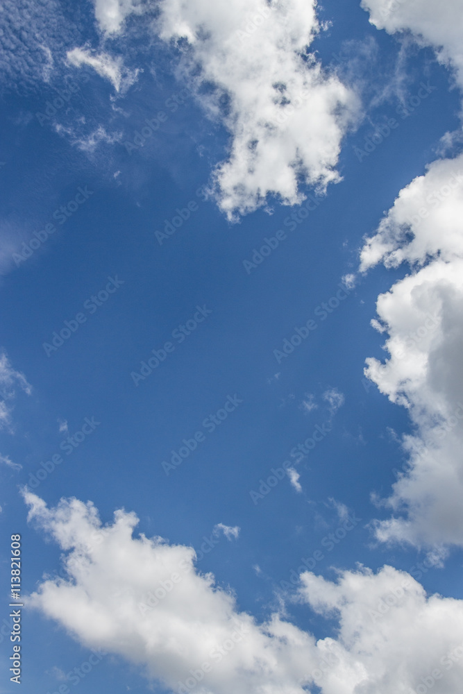 Obraz premium Blue sky and cloud