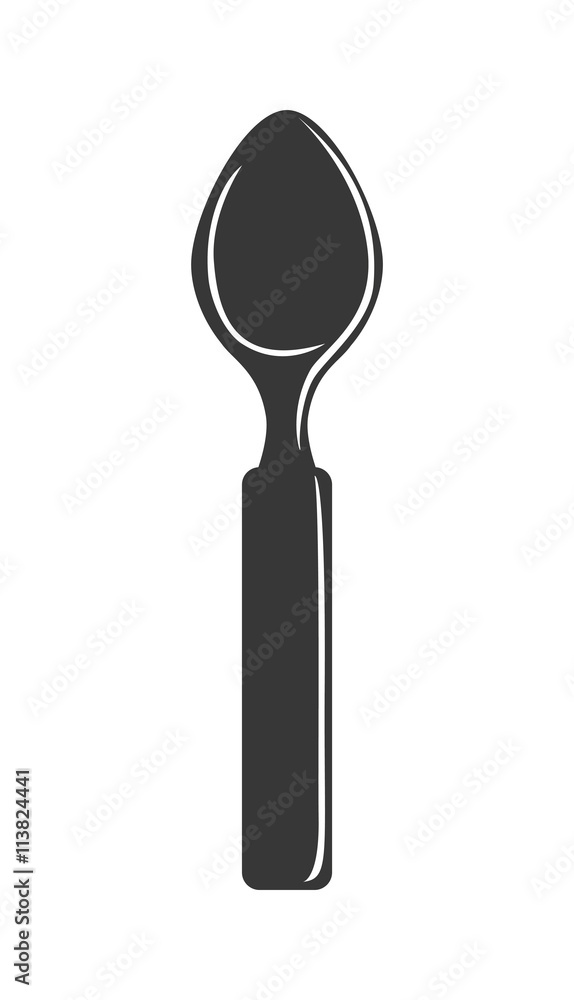 Spoon cutlery icon. Menu design. vector graphic Spoon cutlery icon. Menu design. vector graphic