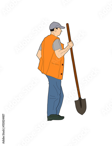 Fotografie Construction worker