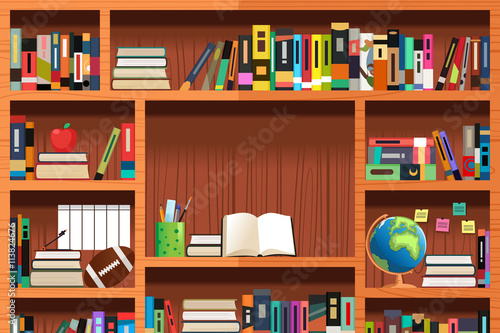 Wooden Bookshelves