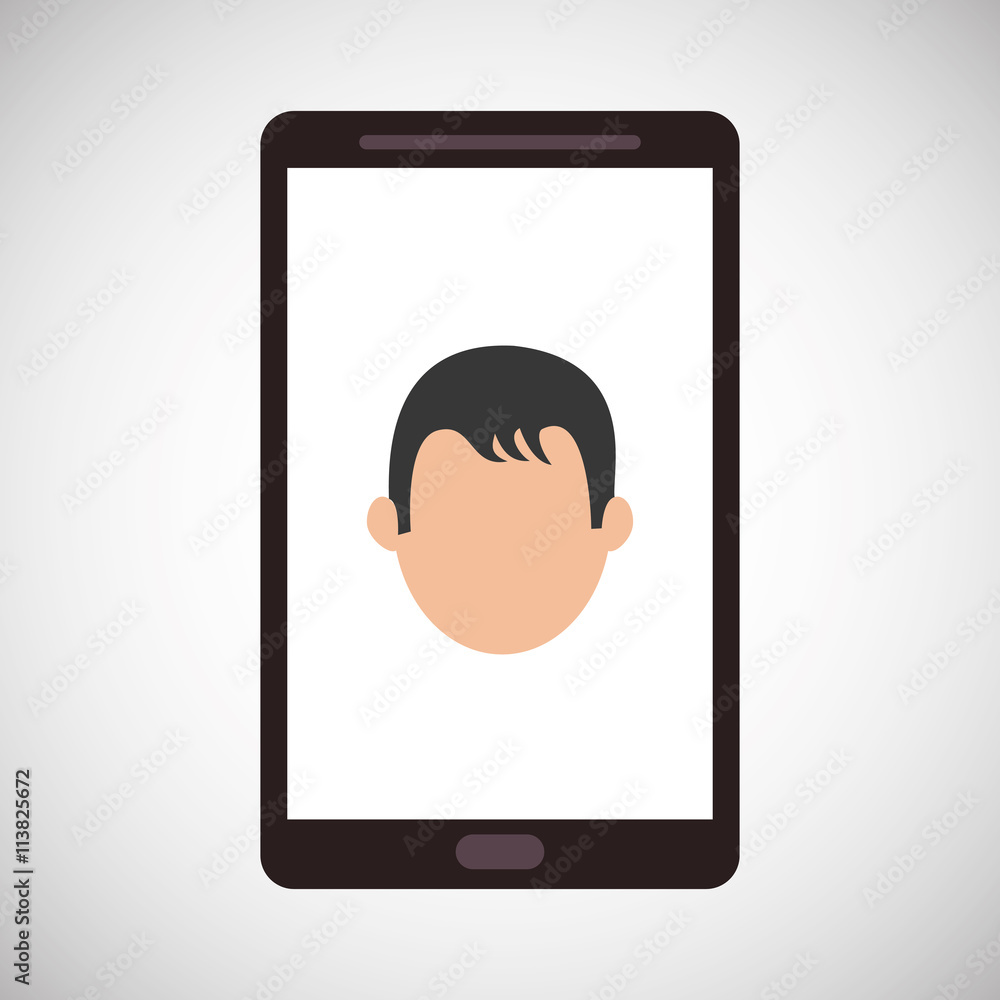 Communication design. Media icon. Flat illustration, vector graphic Communication design. Media icon. Flat illustration, vector graphic