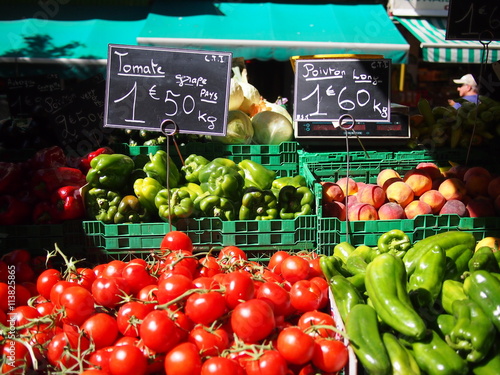 Konstfotografi French vegetable market