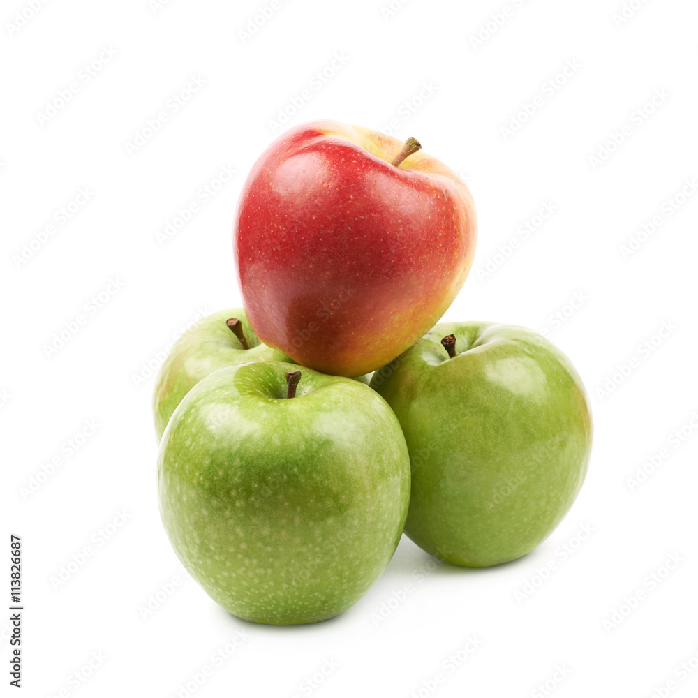 Red and green apples composition Red and green apples composition