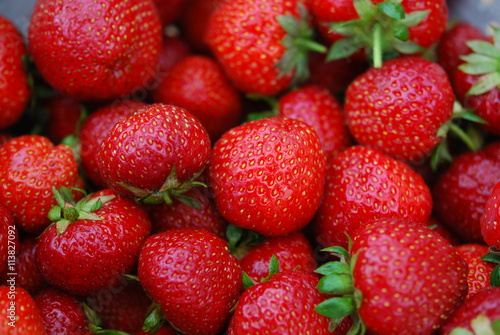 Fototapeta Naklejka Na Ścianę i Meble -  Strawberries in macro background