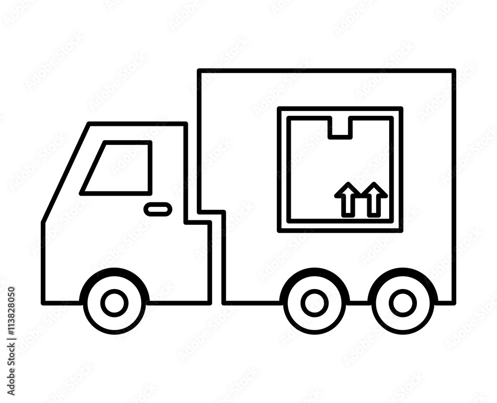 truck icon. Delivery and Shipping design. vector graphic truck icon. Delivery and Shipping design. vector graphic