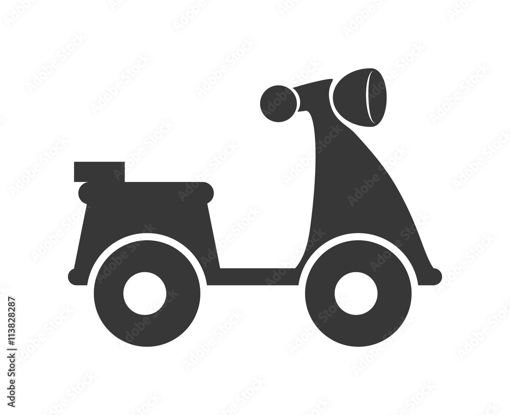 Motorcycle silhouette. Transportation design. vector graphic Motorcycle silhouette. Transportation design. vector graphic
