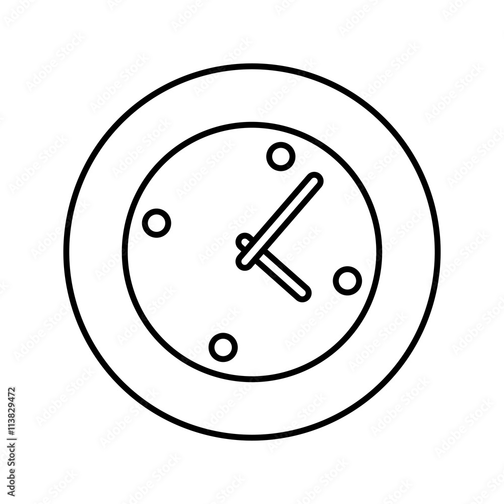 Traditional clock icon. time design. vector graphic Traditional clock icon. time design. vector graphic