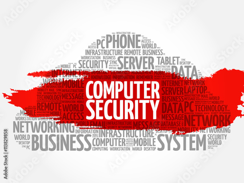 COMPUTER SECURITY word cloud concept
